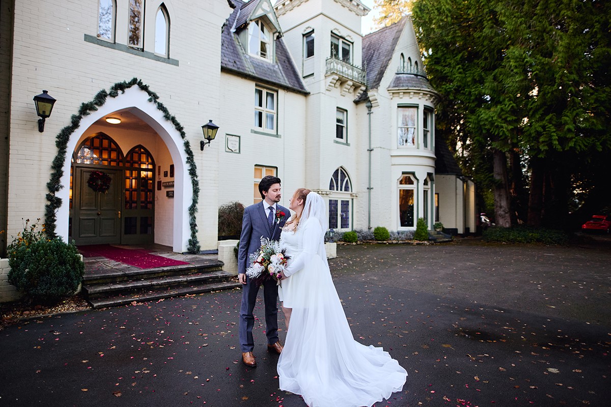 The Glen Yr Afon House Hotel wedding photographer Usk