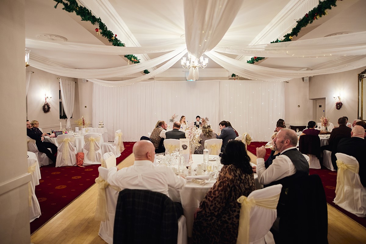 The Glen Yr Afon House Hotel wedding breakfast photos