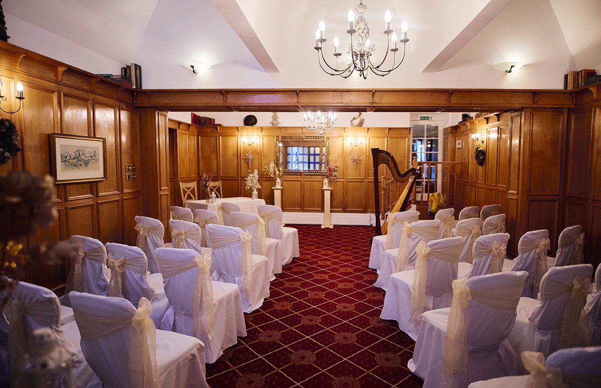 Wedding ceremony room the Glen Yr Afon House hotel