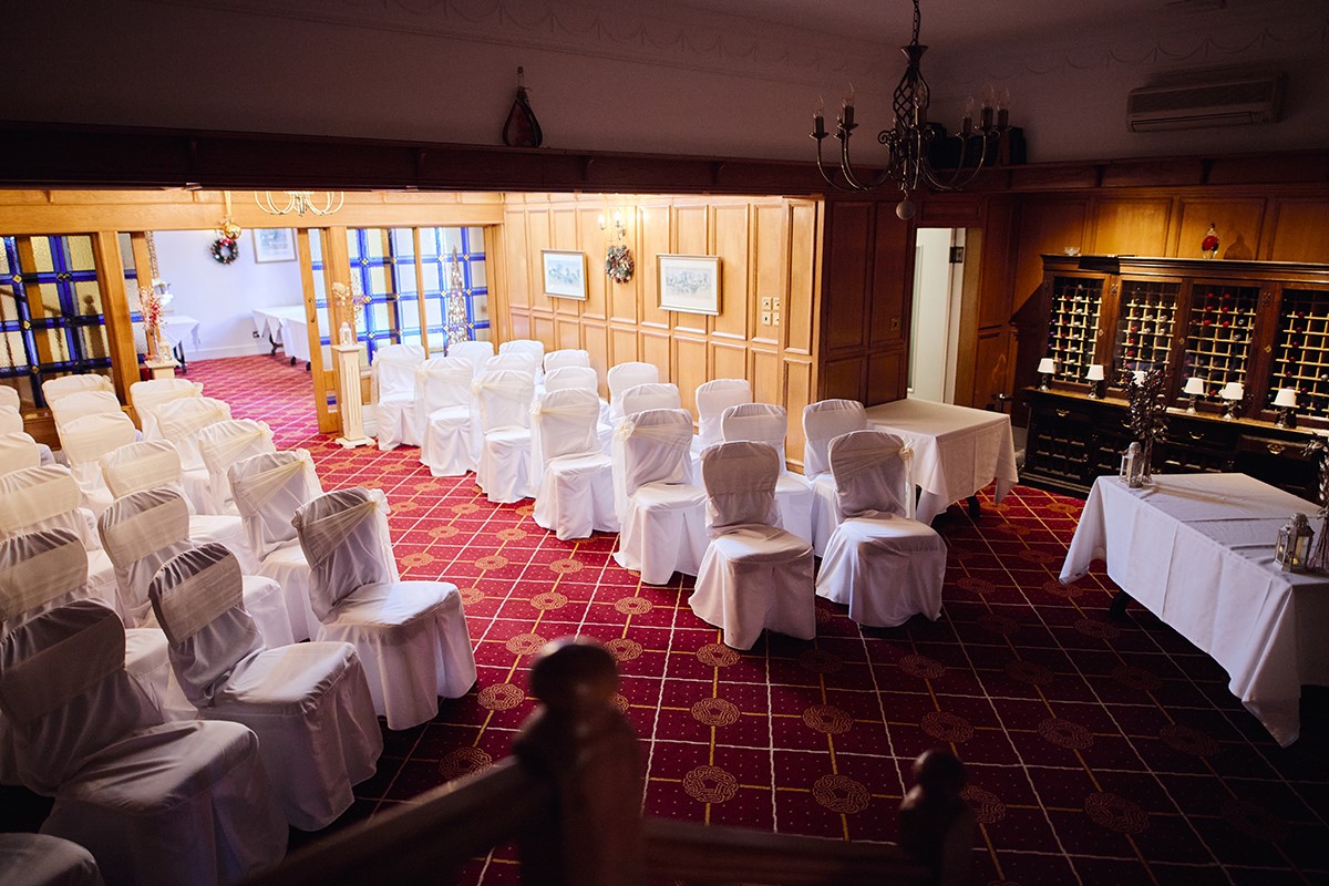 Wedding ceremony room the Glen Yr Afon House hotel