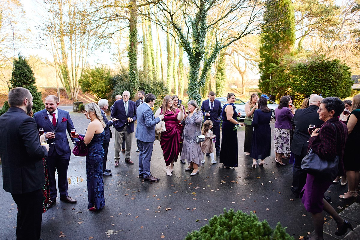 The Glen Yr Afon House Hotel winter wedding