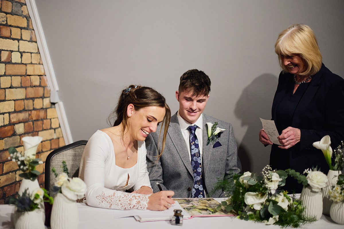 The very emotional ceremony at The Parkgate hotel Cardiff