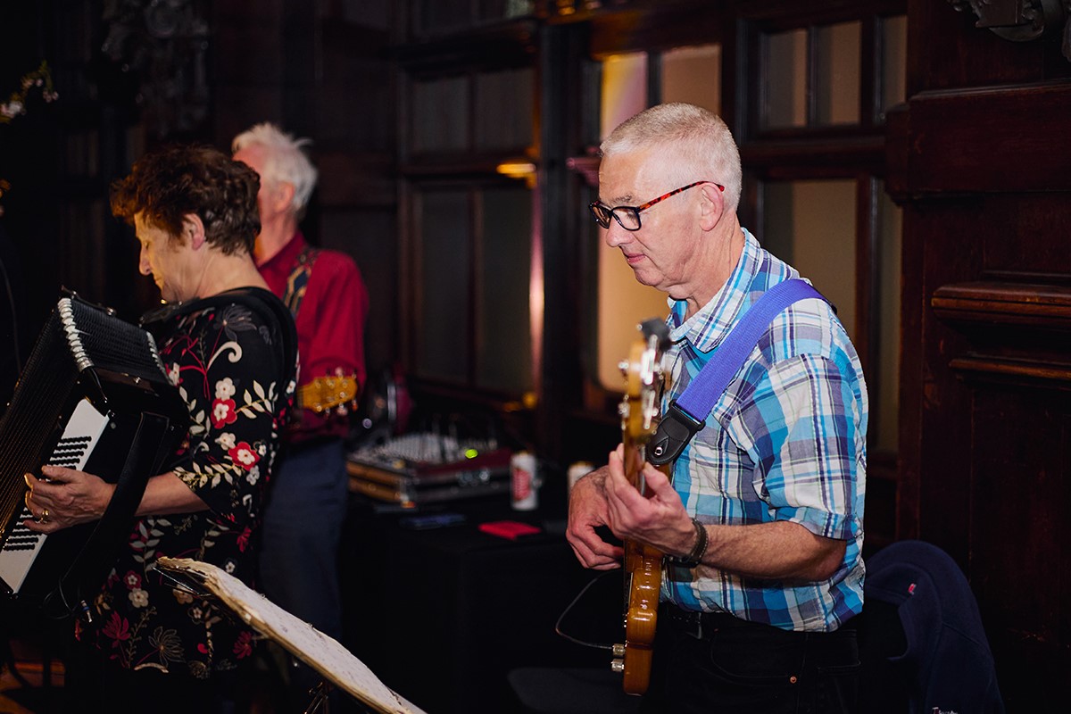 The pluck and squeeze band photos