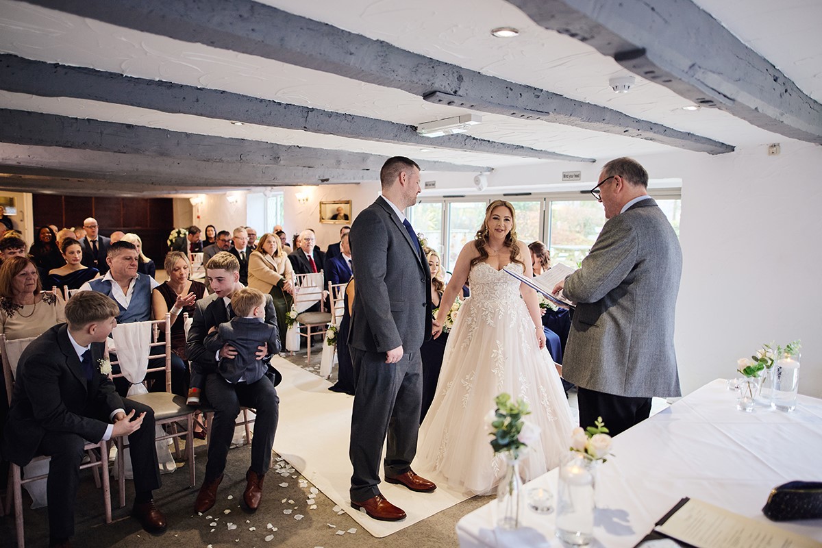ceremony took place in the lovely Nelson Suite at Llechwen Hall