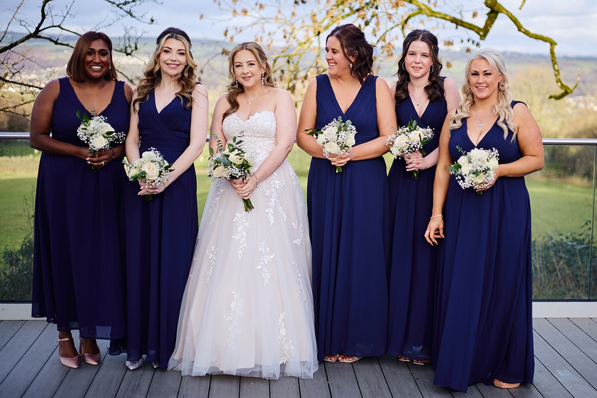 winter wedding at Llechwen Hall Hotel