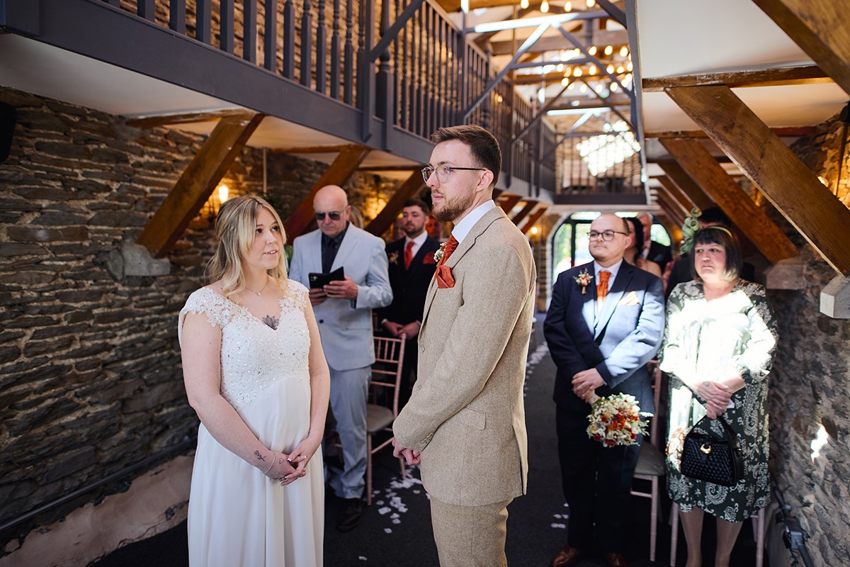Small wedding at Llechwen hall hotel Pontypridd
