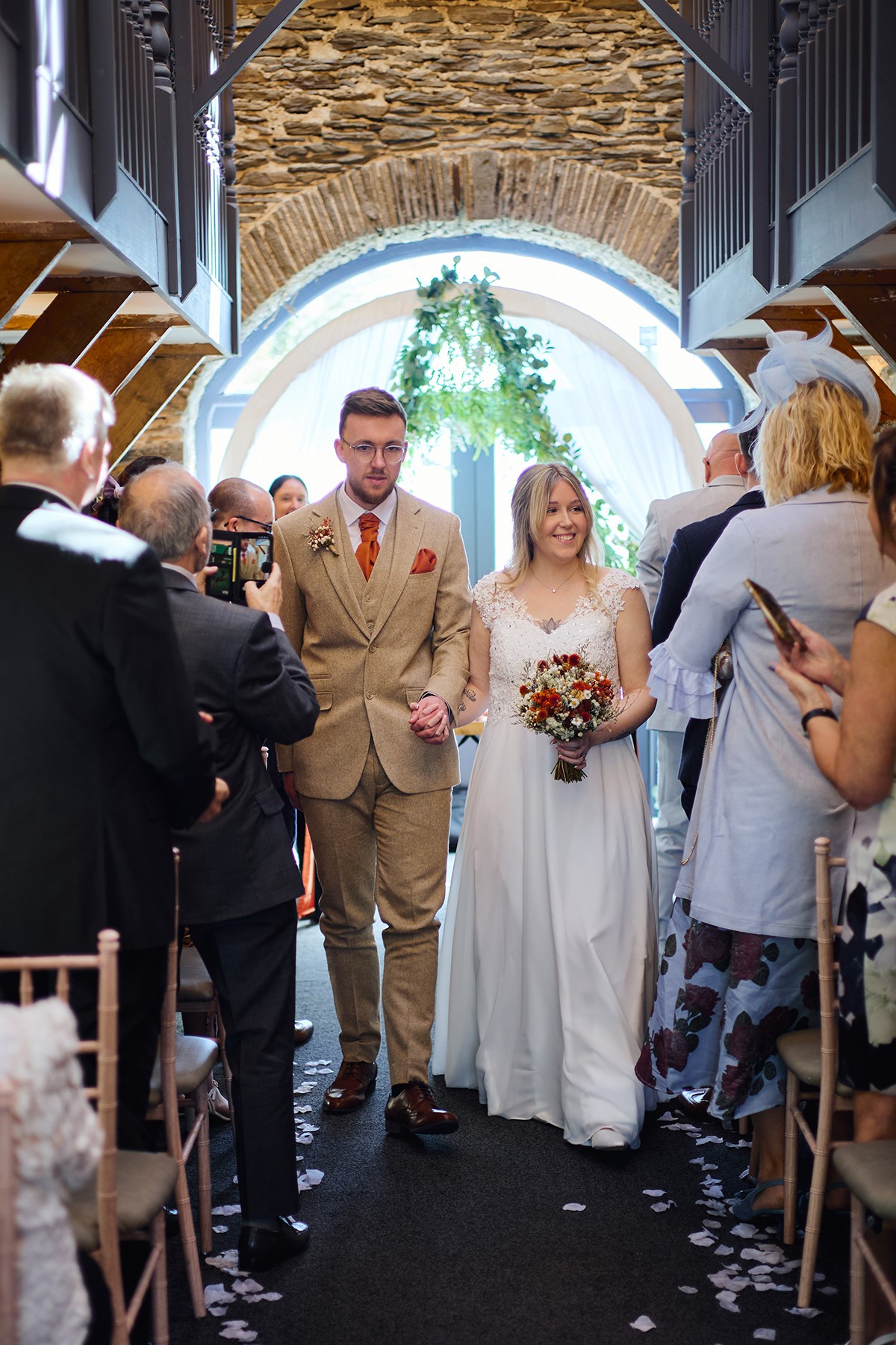 Small wedding at Llechwen hall hotel Pontypridd