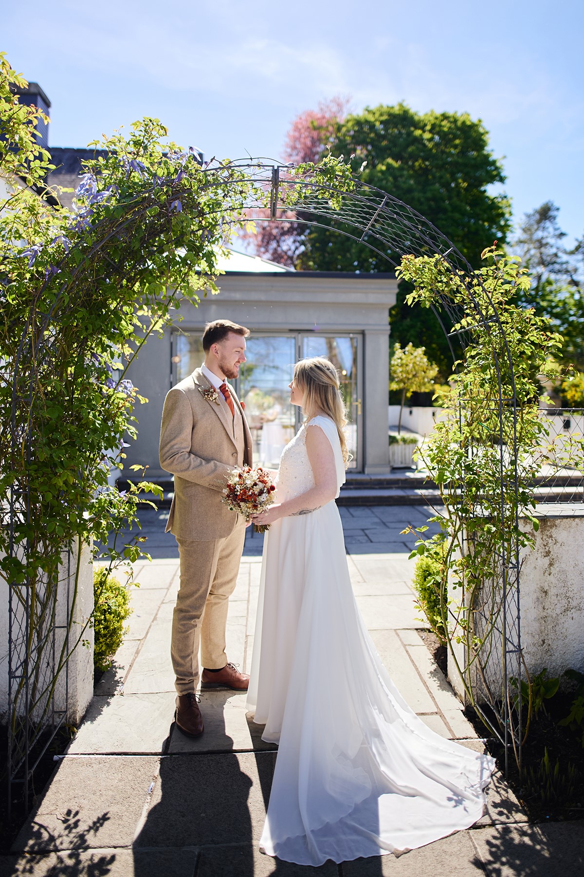 Llechwen hall couple portraits