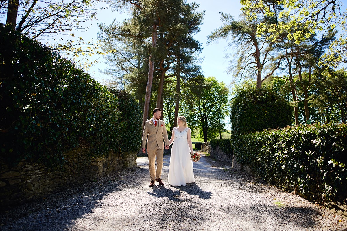 Llechwen hall hotel wedding in April