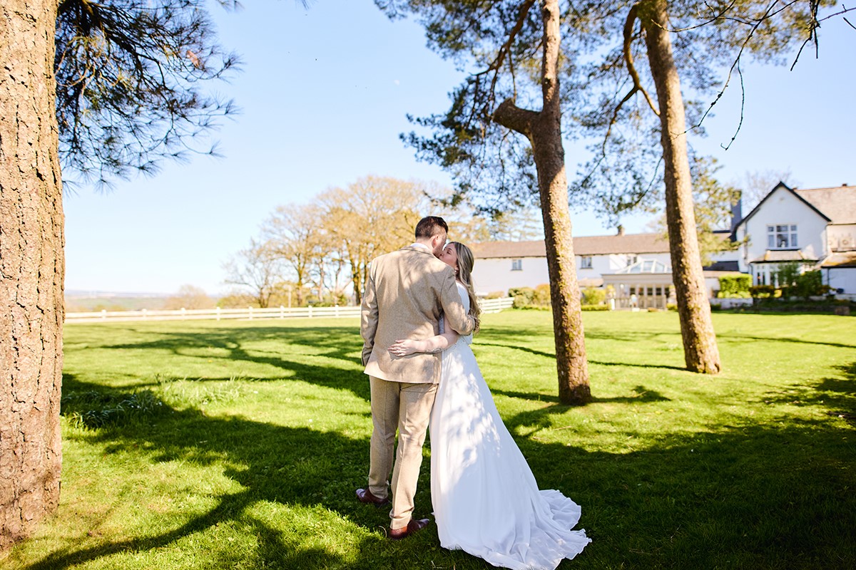 Llechwen hall hotel wedding in April