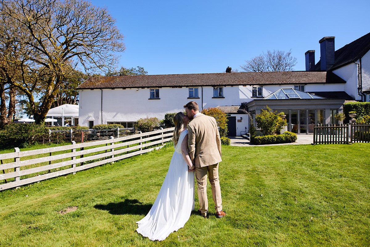 Llechwen hall hotel wedding in April