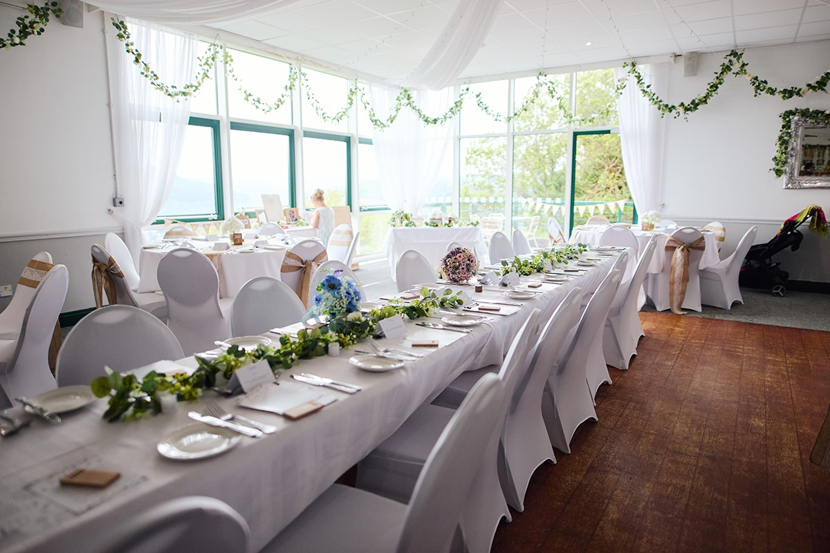 wedding reception at Pontypridd Golf Club